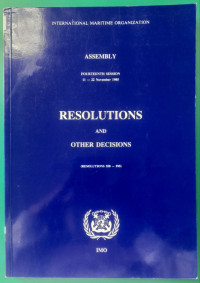 Image of ASSEMBLY FOURTEENTH SESSION ( 11 - 22 NOVEMBER 1985 )
