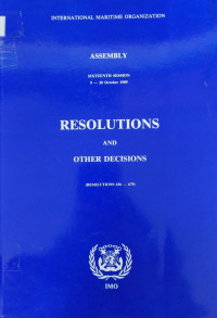 Image of ASSEMBLY SIXTEENTH SESSION ( 9 - 20 OCTOBER 1989 )
