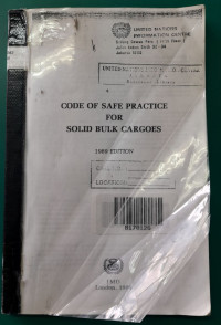 Image of CODE OF SAFE PRACTICE FOR SOLID BULK CARGOES