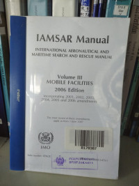 Image of IAMSAR MANUAL VOL III MOBILE FACILITIES 2006