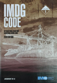 Image of IMDG CODE (INTERNATIONAL MARITIME DANGEROUS GOODS CODE): 2016 EDITION