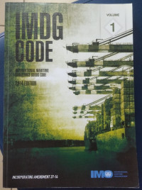 Image of IMDG CODE: INTERNATIONAL MARITIME DANGEROUS GOODS CODE 2014 EDITION