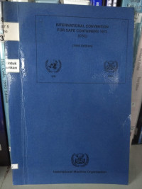 Image of INTERNATIONAL CONVENTION FOR SAFE CONTAINERS, 1972 ( CSC )