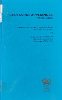 Image of LIFE-SAVING APPLIANCES EDISI 2003