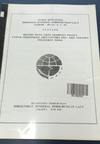 Image of MATERI UKP ANT - ATT PELAYARAN NIAGA