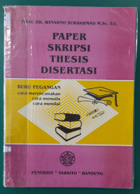 Image of Paper, Skripsi, Thesis, Disertasi