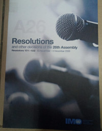 Image of RESOLUTIONS AND OTHER DECISIONS OF THE 26th assembly
