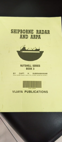 Image of SHIPBORNE RADAR AND ARPA BOOK 3