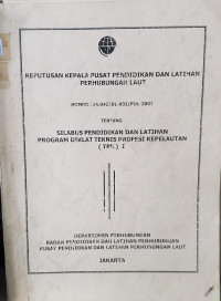 Image of SILABUS DIKLAT TPK - I