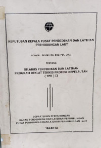 Image of SILABUS DIKLAT TPK - II