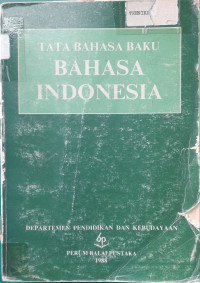 Image of TATA BAHASA BAKU BAHASA INDONESIA